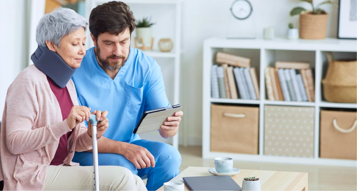 ¿Cómo se llama la atención médica en casa?